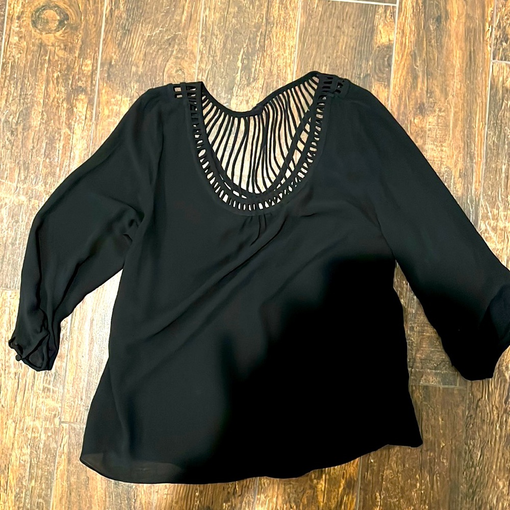 Black blouse by naked zebra size medium